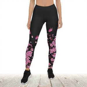 Leggings de yoga pour femmes adultes Jiahui, vêtements de sport, taille mi-haute, antibactériens, écologiques, respirants, impression numérique personnalisable - Product Image 3