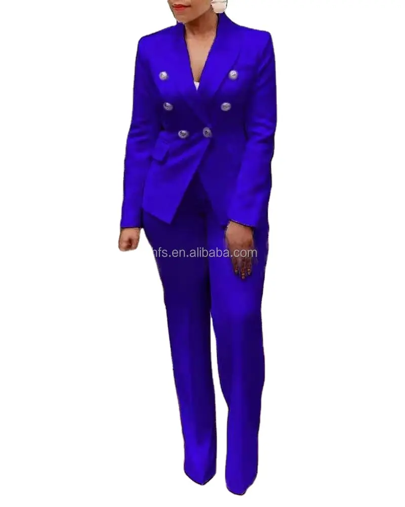 J & H 2022 nuovi arrivi S-4XL abiti da donna taglie forti blazer e pantaloni eleganti di alta qualità set slim fit da donna casual da ufficio