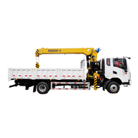 Grue montée sur camion de qualité export, économique, pour petites et moyennes entreprises, avec télécommande sans fil en option