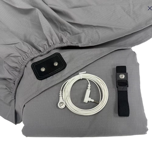 Sábana Conductiva Antiestática con 10% de Hilo de Plata y 400 Hilos de Algodón, para Hospital, Mejor Sueño, Alivio del Estrés, Suave y Cómoda - Product Image 1