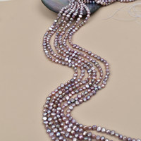 Perles d'eau douce naturelles baroques violettes 4-5 mm en vrac pour la fabrication de bijoux DIY