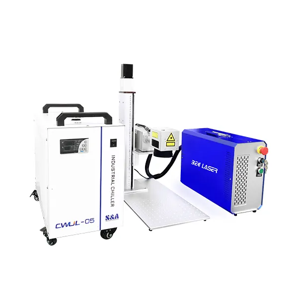 Máquina de marcação a laser UV 3W 5W com sistema de posicionamento visual, identificação de foco automático, máquina de gravação a laser com visão UV