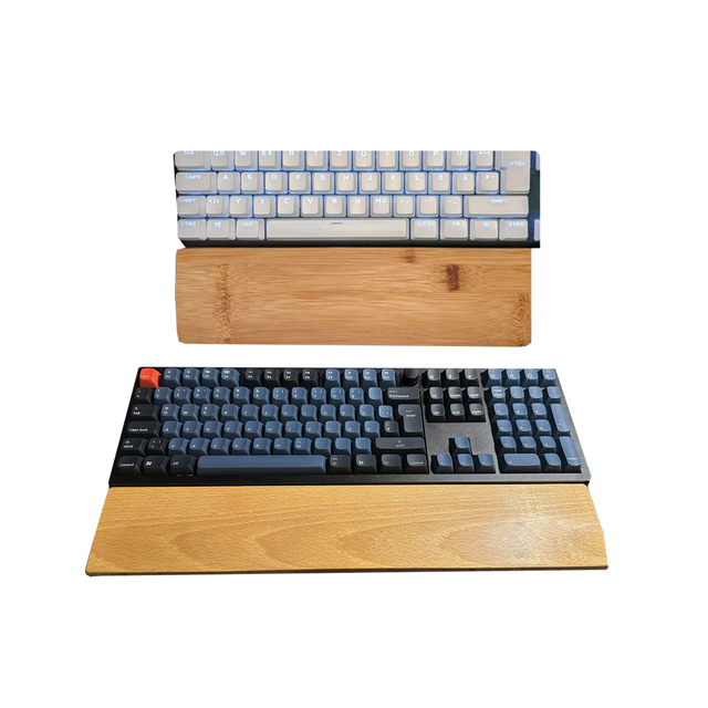 Solid Wood Black Walnut Mechanical Keyboard Wrist Support Hand Pillow Anti-Slip Palm Rest with Coating