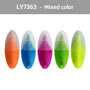 Phong cách mới 6-màu trứng Shape <span class=keywords><strong>Mini</strong></span> <span class=keywords><strong>Highlighter</strong></span> đa-màu Bút Đánh Dấu cho các trường học trẻ em khuyến mại sử dụng - Product Image 6