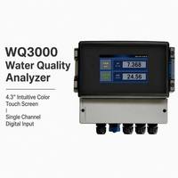 Analyseur de qualité de l'eau monocanal WQ3000 avec écran tactile couleur 4,3 pouces, moniteur numérique en ligne de pH, ORP, conductivité et turbidité