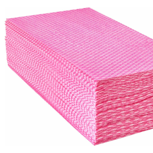 Tái Sử Dụng Đa Mục Đích Lint Miễn Phí Spunlace Không Dệt Tùy Biến Màu Đỏ Làm Sạch Khăn Lau Cho Hộ Gia Đình Sạch - Product Image 1