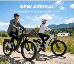 Vélo de montagne électrique hybride SAMEBIKE STORM, moteur à moyeu arrière, frein à disque hydraulique, 8 vitesses, alliage d'aluminium, moteur sans balais - Product Image 6