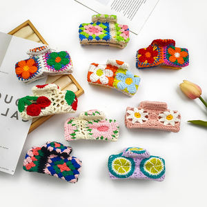 กิ๊บหนีบผมแบบหนีบผมสำหรับงานปาร์ตี้สุดหรูอุปกรณ์เสริมผมถักแบบเรียบง่ายของฝรั่งเศส - Product Image 1