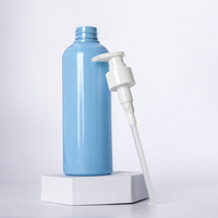 Vente chaude PET Matériel 500ml Rond Épaule Bouteille Shampooing En Plastique Emballage Bouteille Vide Gel Douche Bouteille