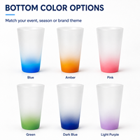 Tasse en verre borosilicate de haute qualité 16oz, écologique, sans plomb, anti-fuite, sans BPA, compatible lave-vaisselle, personnalisable OEM/ODM, design moderne