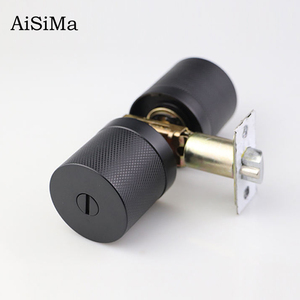 Modern Matt <strong>Black</strong> Privacy Knurled Design Privacy Bathroom Bedroom <strong>Door</strong> <strong>Knob</strong> <strong>Door</strong> Lock. - Product Image 1