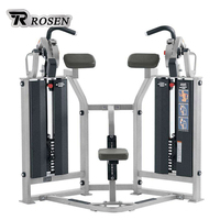 Máquina de curl de bíceps isolateral con carga de pin para entrenamiento de fuerza de brazos, equipo de gimnasio comercial Rosen