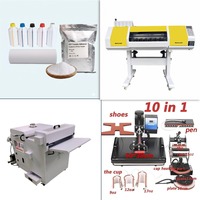 Imprimante DTF Nacai de qualité commerciale 2/3 têtes Epson grand format 60 cm I3200 automatique avec secoueur de poudre, nouvelle A1, garantie 1 an