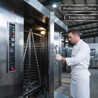 Four rotatif industriel à moteur diesel pour la cuisson, 16, 32, 64 plateaux, brûleur Riello, machine de boulangerie avec moteur principal CE
