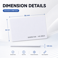 Carte RFID de Proximité Vierge en PVC TK4100 125Khz ID CR80 13.56Mhz pour Contrôle d'Accès - Vente en Gros Usine