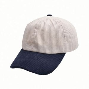 Nueva Gorra de Béisbol de Seis Paneles de Pana Bicolor con Hebilla Metálica y Bordado 3D, la Más Vendida, para Adultos Unisex - Product Image 5