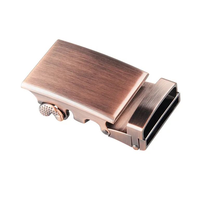 35mm High Quality Rose Gold Automatic Ratchet Men's Custom Belt Buckle