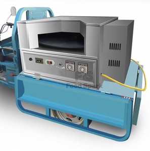Cuisson <span class=keywords><strong>Naan</strong></span> plate rotative commerciale faisant la machine de four à roti arabe à chapati libanais Tandoor à gaz électrique - Product Image 4