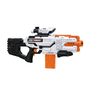 Outdoor Plastic Kinderhandmatige Veiligheid Big Target Shooting Air Soft Gun Toy Shot Speelgoed Set Voor Jongen
