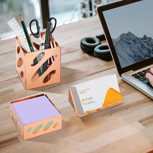 Eagle TYMW2011 Ensemble organisateur de bureau 3-en-1 comprenant des porte-cartes de visite en plastique avec accessoires en métal - Product Image 6