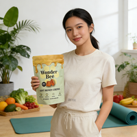 Gomitas de Miel Superalimento al por Mayor, Apoyo para el Bienestar y la Energía, Polen de Abeja y Propóleo, Suplemento Sin Gluten, Dulces de Gomitas de Abeja