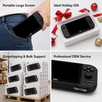 Console de jeu portable rétro multifonctionnelle X80, grand écran 7,0'', prise en charge de la sortie TV HD, lecteurs de jeux vidéo portables, vente en gros