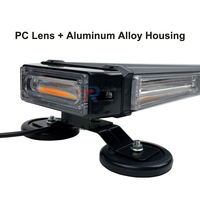 Barre lumineuse stroboscopique d'urgence pour conseiller en trafic COB de 26 pouces Lampe d'avertissement de sécurité directionnelle pour camions voitures véhicules de construction