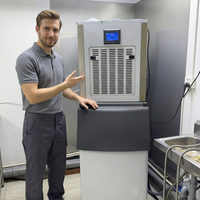 Machine à glaçons en flocons commerciale à économie d'énergie 200 kg/jour en acier inoxydable pour la petite pêche et la transformation des produits de la mer