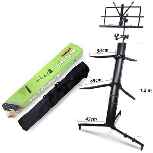 Aluminum Alloy Aircraft <strong>Keyboard</strong> <strong>Stand</strong> Display Multi-layer <strong>with</strong> Music <strong>Stand</strong> and Microphone <strong>Stand</strong> - Product Image 6
