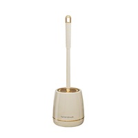 Nouvelle brosse de toilette de luxe 2026 en plastique avec poils en silicone, sans angle mort, autoportante, sans perçage, durable, pour salle de bain domestique