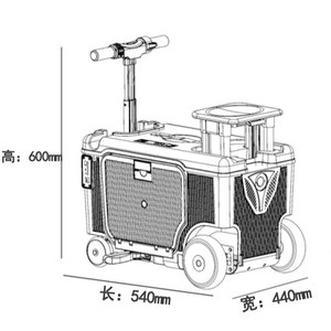 [Certificado CE] Maleta Scooter <span class=keywords><strong>de</strong></span> 4 Ruedas para Viaje, Aprobada por Aerolíneas, Venta al por Mayor <span class=keywords><strong>de</strong></span> Fábrica, <span class=keywords><strong>Equipaje</strong></span> Inteligente Aprobado por Aerolíneas - Product Image 6