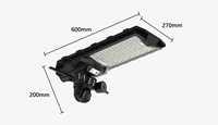 Lampadaire solaire OMSEN 600W avec caméra CCTV 3 objectifs, WiFi, prise en charge 4G, application V380pro Eseecloud pour jardin, cour, route, ferme