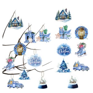 DAMAI Décoration suspendue en carton à thème de Noël, best-seller, pour fêtes et arrangements festifs - Product Image 4