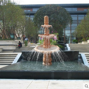 Fontana Moderna in Marmo Intagliato a Più Livelli, Diametro 3 M, Ecologica, Garanzia a Vita, Servizio Personalizzato Completo - Product Image 1