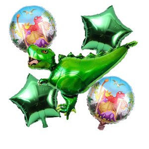 Dessin animé Offre Spéciale gonflable dinosaure feuille ballon Jungle Safari thème pour enfant garçon joyeux <span class=keywords><strong>anniversaire</strong></span> fête - Product Image 3