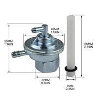 Robinet d'essence pour Scooter de Moto, Interrupteur de Pompe à Gaz, pour GY6, 50cc, 150cc, Go Kart, Cyclomoteur