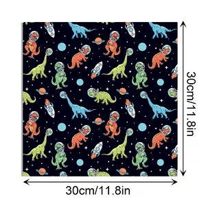 WW099 Dinosaure Scrapbook Papier DIY Décoratif Artisanat Papier pour Emballage Cadeau Jurassic Thème Fête Fournitures