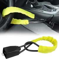 Serrure de ceinture de sécurité antivol pour voiture Serrure de direction pour ceinture de sécurité Serrure de roue