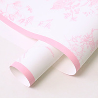 Meistverkauftes Botanisches Glanz-Bouquet-Wrap Wasserdichtes Blumenladen-Verpackungsmaterial Valentinstag Koreanische Edition Papier