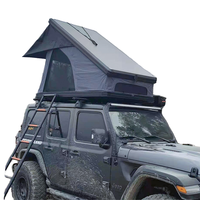 Carpa de Techo para Auto SOAR SS01, Apertura Hidráulica Rápida de Fábrica, Diseño Triangular Tipo Concha, Carcasa Rígida Ultraligera de ABS, Resistente al Viento, para 3-4 Personas