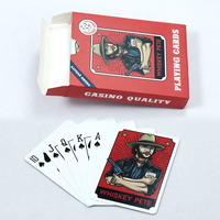 Cartes à Jouer Cowboy Américain de l'Ouest, Style Original Personnalisé, Haute Qualité, Échantillon Gratuit, Papier Noir 310gsm, Personnalisable