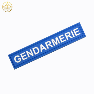 XINGXINDA Patch <span class=keywords><strong>en</strong></span> silicone PVC 3D personnalisé <span class=keywords><strong>GENDARMERIE</strong></span>, thermocollant et à coudre pour chapeaux et vêtements, lavable - Product Image 1
