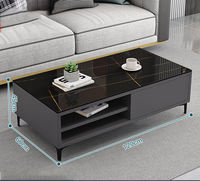 Meuble à café en stock avec tiroirs et compartiments, surface facile à nettoyer, style intemporel, s'adapte à tous les intérieurs.