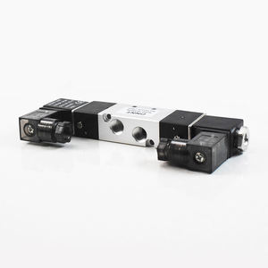 Kleines Doppelspulen-Steuer magnetventil 4V120-06 G1/8 5/2 Wege AC220V DC24V AC110V DC12V Druck für Gas-OEM betrieben - Product Image 4