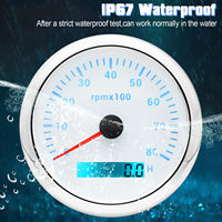 Tachometer Universal 85MM 8000RPM Tahan Korosi untuk Mobil, Kapal Laut, dan Kendaraan Laut - Laris Terjual