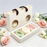 Boîte d'emballage élégante et écologique personnalisée, boîte à savon artisanale avec fenêtre, boîte cadeau de mariage pour savons faits à la main