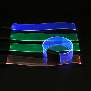 สร้อยข้อมือสายรัดข้อมือไฟ <span class=keywords><strong>LED</strong></span> โลโก้ RGB ไฟเรืองแสงควบคุมระยะไกลเพลงคอนเสิร์ตแบบตั้งโปรแกรมได้ - Product Image 4