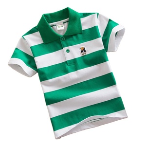 Vente en gros de polos rayés en coton 95% pour garçons, vêtements de boutique pour enfants, tailles 4-14 ans, é<span class=keywords><strong>t</strong></span>é - Product Image 3