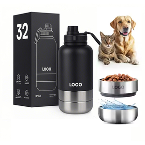 Bouteille d'eau portable 3-en-1 pour chien, gamelle de voyage et distributeur de nourriture pour animaux de compagnie – Vente en gros - Product Image 1