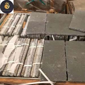 Vente en gros de brique murale en pierre calcaire bleue grise dégringolée Antique 300X300 600X300 - Product Image 3